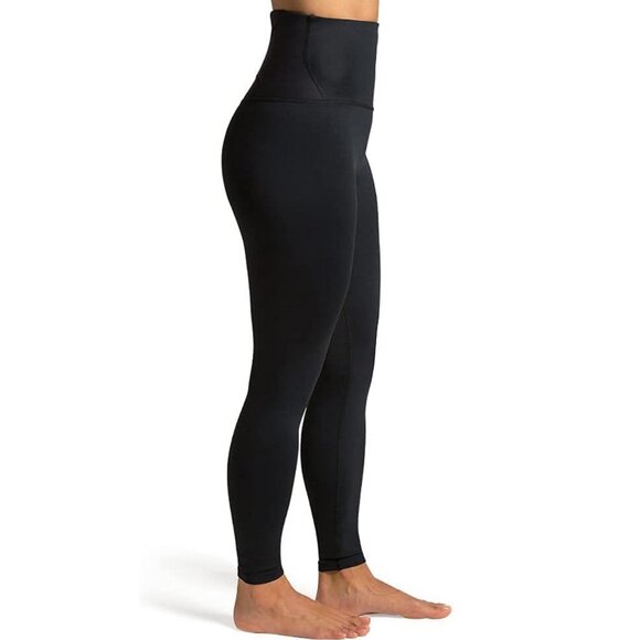 Tommie Copper High Rise Back Support Compression Black Leggings (M) EUC - Picture 2 of 11